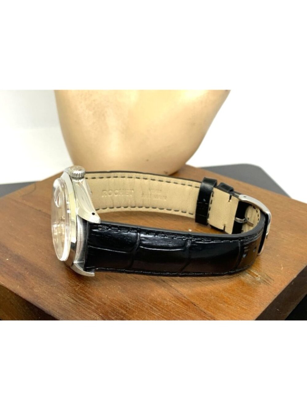 Rolex Oyster Perpetual Date 1500 Men's Watch Swiss Automatic 1969 Silver Dial - Picture 8 of 13